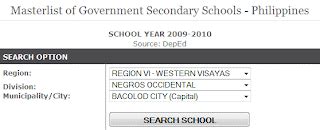 list of public high schools in bacolod city|Negros Occidental High School .